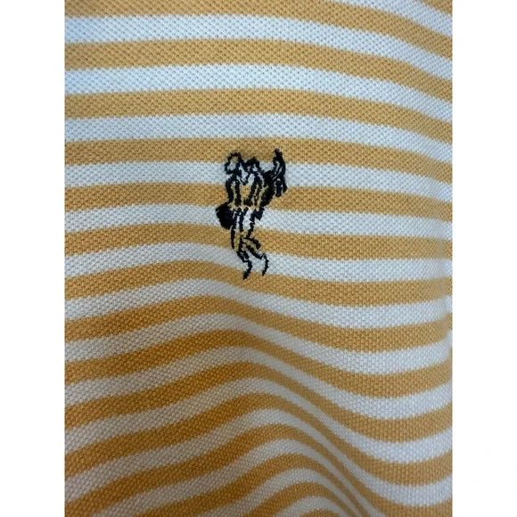 Ashworth XL Yellow White Stripe Polo Shortsleeve‎ Chateau Elan Golf Club - Picture 2 of 4